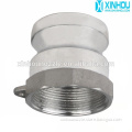 Type A pipe threaded various size quick aluminum camlock coupling